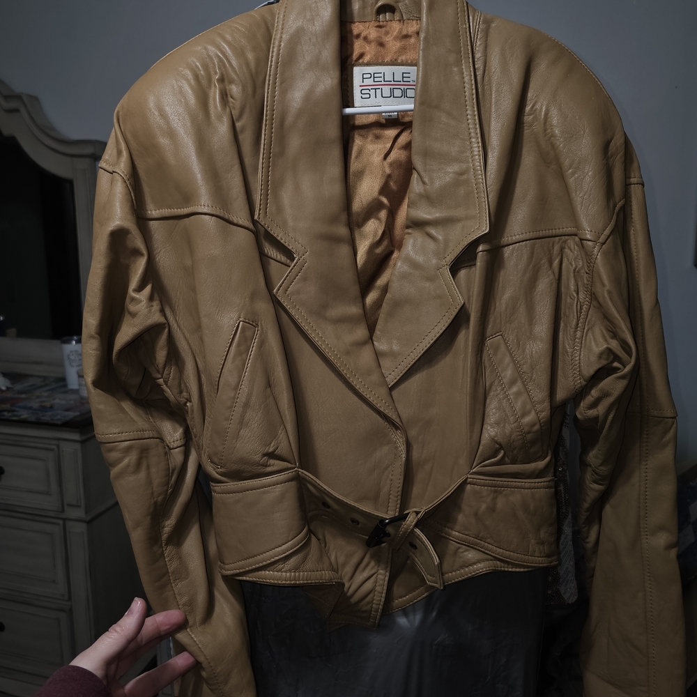Pelle Studio Women's Tan Leather Jacket